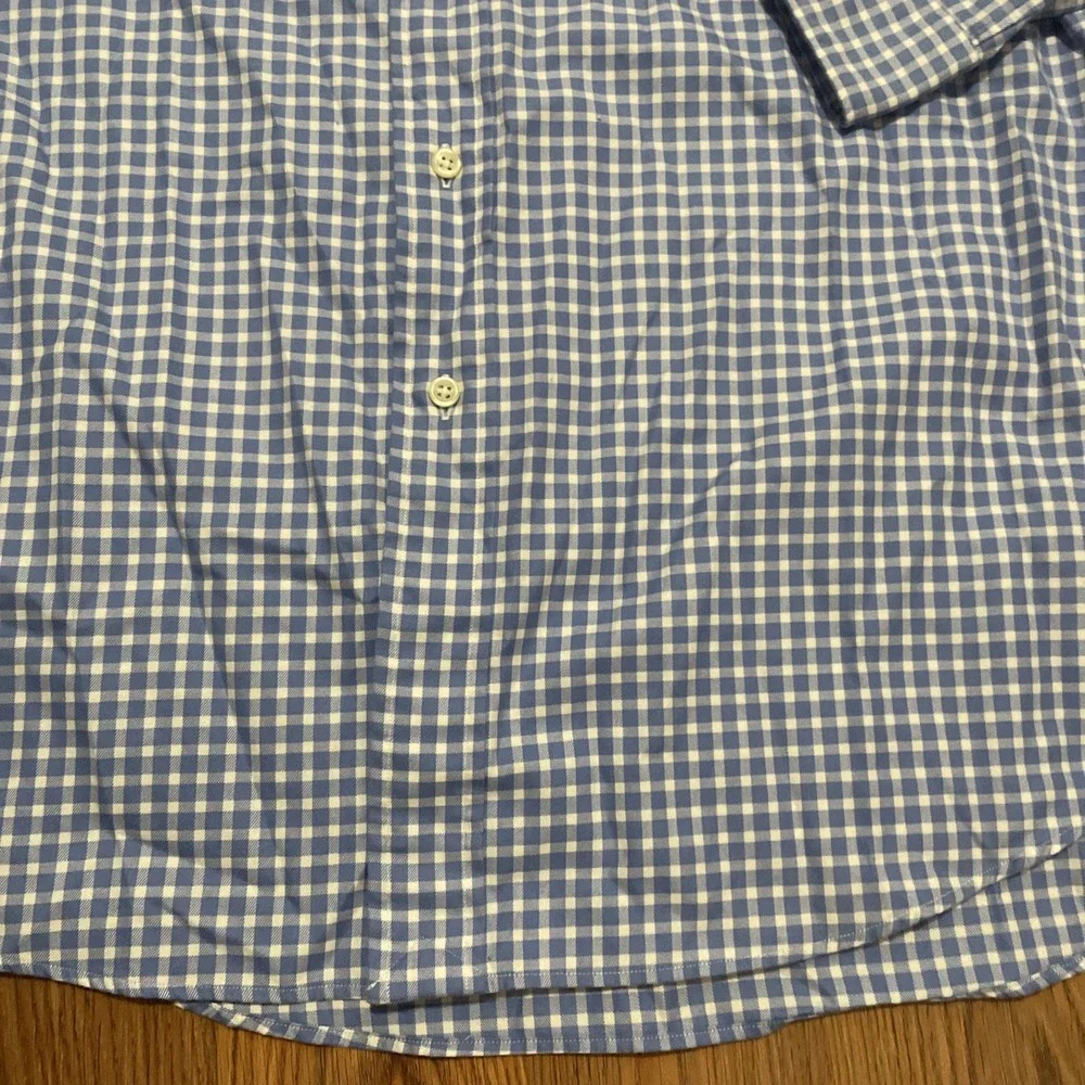 Polo Ralph Lauren Shirt Mens Medium Classic Fit Gingham Check Preppy